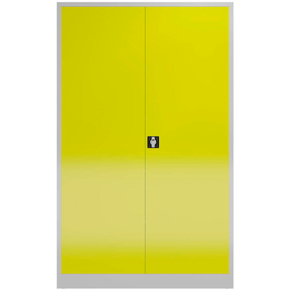 Artikelbild 3 für ClassiX Metallschrank X-530376 zinkgelb, lichtgrau 120,0 x 42,0 x 194,5 cm, aufgebaut, Artikelnummer 184038