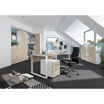 Artikelbild 5 für röhr direct.office Rollcontainer sonoma-eiche 3 Auszüge 42,5 x 50,0 x 55,0 cm, Artikelnummer 460860