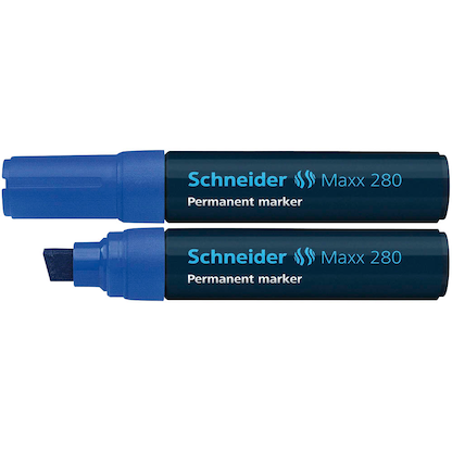 Artikelbild 1 für Schneider Maxx 280 Permanentmarker blau 4,0 - 12,0 mm, 1 St., Artikelnummer 780015