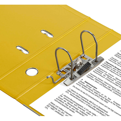 Artikelbild 5 für office discount Ordner gelb Kunststoff 8,0 cm DIN A4, Artikelnummer 501528