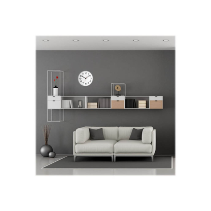 Artikelbild 2 für TFA® Wanduhr 60.3017 weiß silber Kunststoff 4,0 x 28,0 cm, Artikelnummer 887733