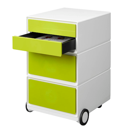 Artikelbild 4 für PAPERFLOW easyBox Rollcontainer weiß, grün 4 Auszüge 39,0 x 43,6 x 64,2 cm, Artikelnummer 170807