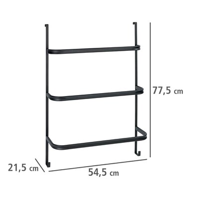Artikelbild 2 für WENKO Handtuchhalter Irpinia schwarz, Artikelnummer 665077