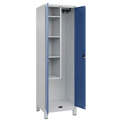 Artikelbild für CP Putzmittelschrank Classic Plus 080110-00 S10020 fernblau, lichtgrau 60,0 x 50,0 x 195,0 cm, aufgebaut, Artikelnummer 175228
