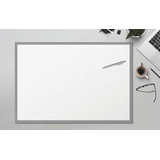 Artikelbild 1 für SIGEL Schreibtischunterlage Squared weiß/grau Papier 59,5 x 41,0 cm, 30 Blatt, Artikelnummer 640039