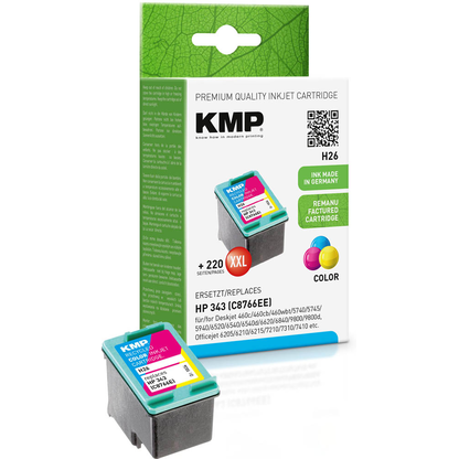 Artikelbild 14 für KMP H26 color Druckerpatrone kompatibel zu HP 343 (C8766E), Artikelnummer 164277