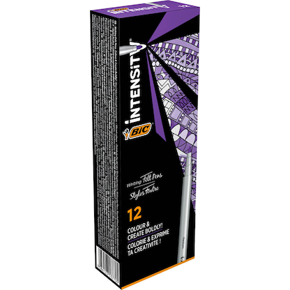 Artikelbild 2 für BIC intensity medium Filzstifte lila, 12 St., Artikelnummer 243754