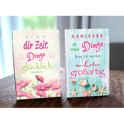 Artikelbild 4 für LUMA Aufstellkarte Nimm dir Zeit... DIN B6 Schrift, Artikelnummer 321097