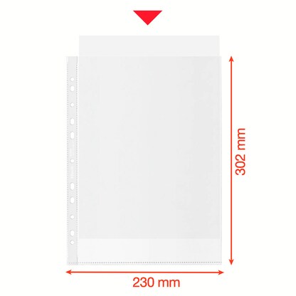Artikelbild 2 für 100 Esselte Prospekthüllen DIN A4 transparent genarbt 0,07 mm, Artikelnummer 304487