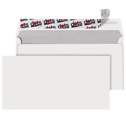 Artikelbild 7 für dots Briefumschläge DIN lang ohne Fenster weiß haftklebend 250 St., Artikelnummer 118133