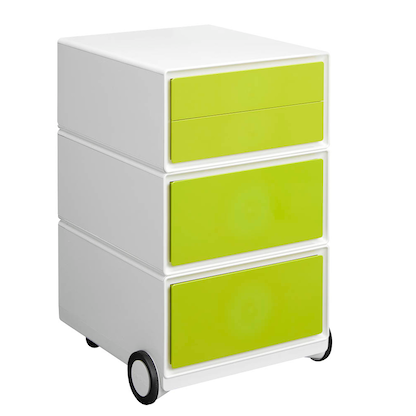 Artikelbild 5 für PAPERFLOW easyBox Rollcontainer weiß, grün 4 Auszüge 39,0 x 43,6 x 64,2 cm, Artikelnummer 170807