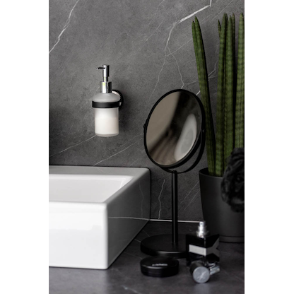 Artikelbild 2 für WENKO Seifenspender Udine 25010100 weiß/anthrazit Edelstahl, Glas 200,0 ml, Artikelnummer 807617