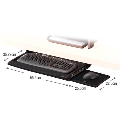 Artikelbild 2 für Fellowes Tastaturauszug mit Mausablage schwarz, Artikelnummer 576702