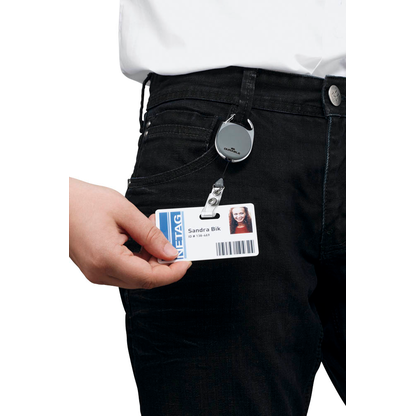 Artikelbild 2 für DURABLE Ausweishalter JOJO STYLE grau 10 St., Artikelnummer 545004