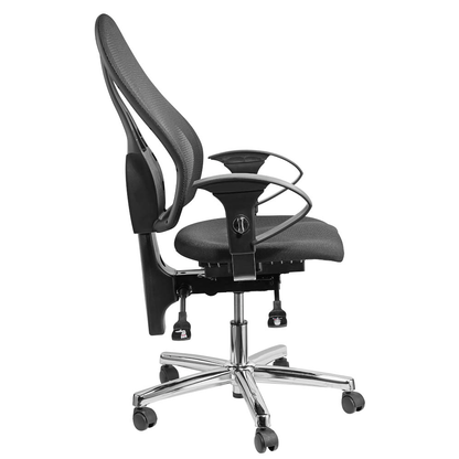 Artikelbild 2 für Topstar Bürostuhl Sitness® 15, ST19UG20 Stoff schwarz, Gestell chrom, Artikelnummer 462440