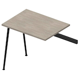 Artikelbild 1 für Quadrifoglio Anbautisch X3 beton, grau rechteckig 80,0 x 60,0 x 75,0 cm, Artikelnummer 592396