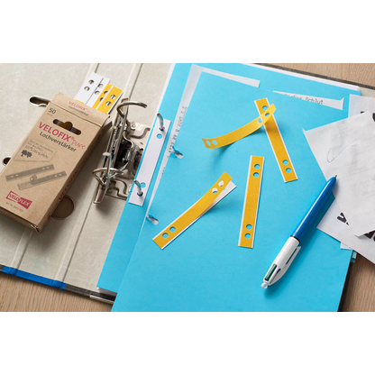 Artikelbild 2 für 50 VELOFLEX Lochverstärker VELOFIX®pure weiß, Artikelnummer 338002