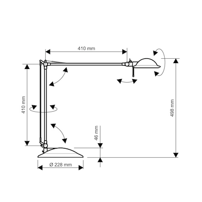 Artikelbild 2 für MAUL MAULbusiness LED-Schreibtischlampe silber 8,6 W, Artikelnummer 244975