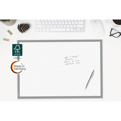 Artikelbild 7 für SIGEL Schreibtischunterlage Squared weiß/grau Papier 59,5 x 41,0 cm, 30 Blatt, Artikelnummer 640039