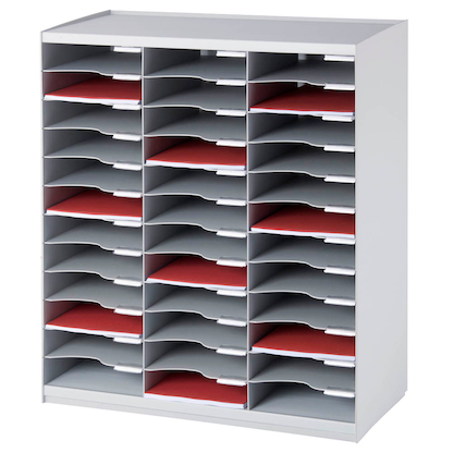 Artikelbild für PAPERFLOW Sortierstation lichtgrau mit 36 Fächer, Artikelnummer 484675