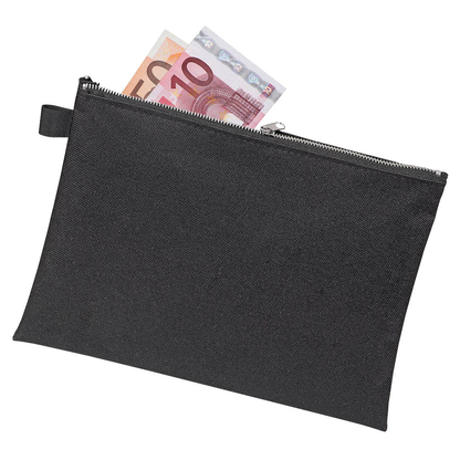 Artikelbild für VELOFLEX Reißverschlussbeutel schwarz/silber Textil, 1 St., Artikelnummer 337901