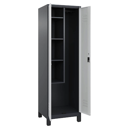 Artikelbild für CP Putzmittelschrank Classic Plus 080110-00 S10034 anthrazitgrau, lichtgrau 60,0 x 50,0 x 195,0 cm, aufgebaut, Artikelnummer 175616