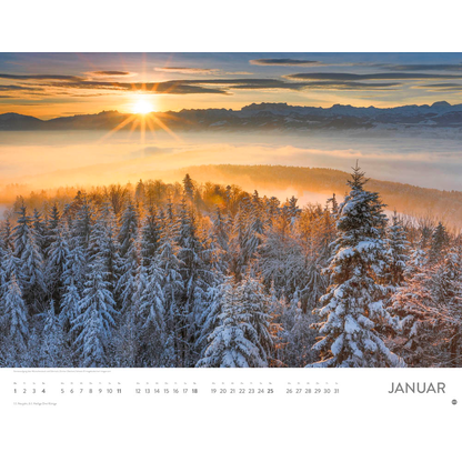Artikelbild 2 für Heye Monats-Wandkalender Sonnenzauber 2026, Artikelnummer 551137
