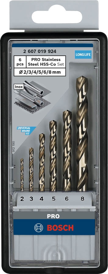 Bosch Professional Metallbohrer-Set, 25-teilig – HSS-R, Ø 1–13 Mm, In Metallkassette, Für Stahl & Metall