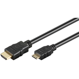 Artikelbild 1 für goobay HDMI A/Mini HDMI Kabel 3,0 m schwarz, 1 St., Artikelnummer 566733