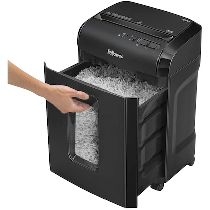 Artikelbild 7 für Fellowes Powershred 10M Aktenvernichter mit Partikelschnitt P-5, 2 x 12 mm, bis 10 Blatt, schwarz, Artikelnummer 156267