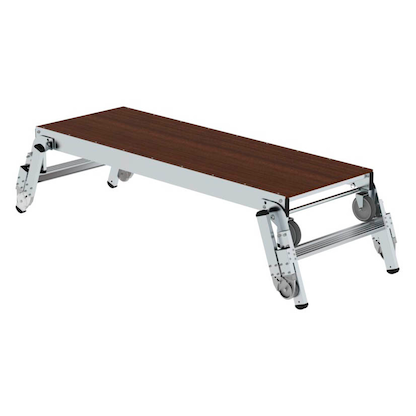 Artikelbild 2 für MUNK Arbeitsplattform 30414 höhenverstellbar silber 2x 2 Stufen, H: 73,0 cm, Artikelnummer 593758