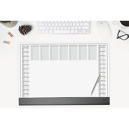 Artikelbild 3 für SIGEL Schreibtischunterlage Office 2026/2027 weiß Papier 59,5 x 41,0 cm, 40 Blatt, Artikelnummer 585717