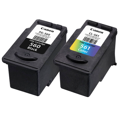 Artikelbild 3 für Canon PG-560 + CL-561 schwarz, color Druckköpfe + Fotopapier, 2er-Set, Artikelnummer 271399