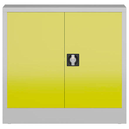 Artikelbild 3 für ClassiX Metallschrank X-530306 zinkgelb, lichtgrau 80,0 x 38,0 x 75,0 cm, aufgebaut, Artikelnummer 184057