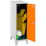Artikelbild 1 für Simonrack Spind SIMONLOCKER DISM SINGLE grau, orange 8425437120282, 1 Schließfach 30,0 x 50,0 x 101,5 cm, Artikelnummer 355707