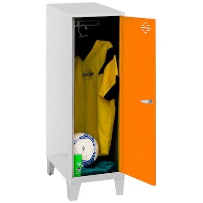 Artikelbild für Simonrack Spind SIMONLOCKER DISM SINGLE grau, orange 8425437120282, 1 Schließfach 30,0 x 50,0 x 101,5 cm, Artikelnummer 355707
