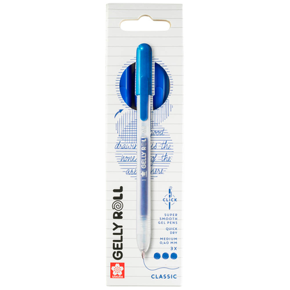 Artikelbild 24 für Sakura Gelly Roll Retractable Classic Gelschreiber transparent 0,4 mm, Schreibfarbe: blau, 3 St., Artikelnummer 711568