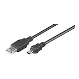 Artikelbild 1 für goobay USB 2.0 A/Mini USB 2.0 B Kabel 1,8 m schwarz, 1 St., Artikelnummer 546754