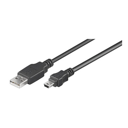 Artikelbild für goobay USB 2.0 A/Mini USB 2.0 B Kabel 1,8 m schwarz, 1 St., Artikelnummer 546754