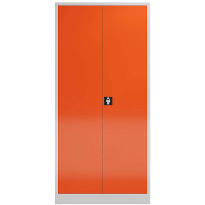 Artikelbild 3 für ClassiX Metallschrank X-530354 feuerrot, lichtgrau 92,0 x 50,0 x 194,5 cm, aufgebaut, Artikelnummer 184159