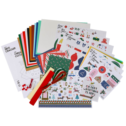 Artikelbild 4 für folia Bastelset Weihnachten 54-tlg. mehrfarbig, Artikelnummer 794972