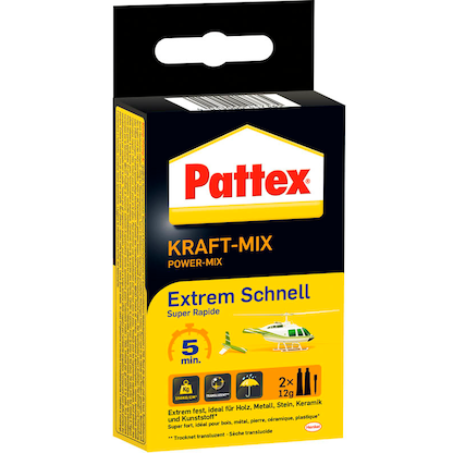Artikelbild 1 für Pattex KRAFT-MIX POWER-MIX Extrem Schnell 2 Komponenten-Kleber 24,0 g, Artikelnummer 464606