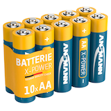 Artikelbild 1 für 10 ANSMANN Batterien X-POWER Mignon AA 1,5 V, Artikelnummer 647547