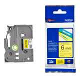 Artikelbild 1 für brother Schriftband TZe-611 TZE611, 6 mm schwarz auf gelb, Artikelnummer 653444