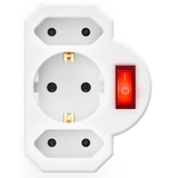 Artikelbild 1 für hama Steckdose mit Schalter, Artikelnummer 840337