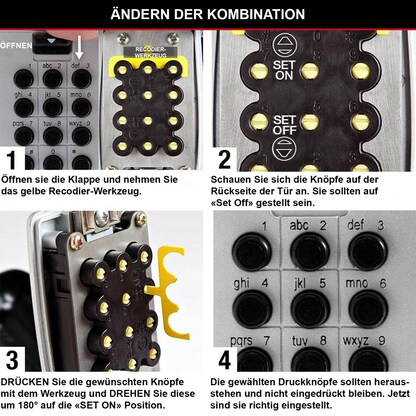 Artikelbild 8 für Master Lock® 5423EURD Schlüsseltresor grau Zahlenschloss, Artikelnummer 727663