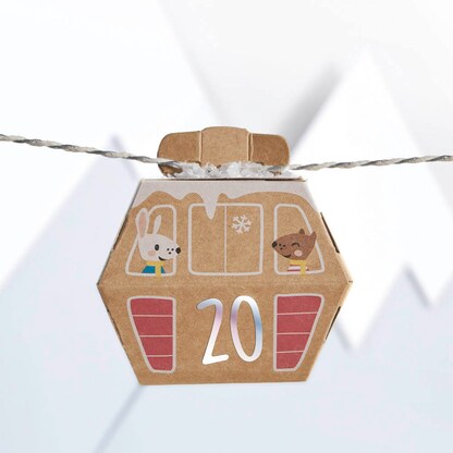 Artikelbild 3 für folia Adventskalender Bergdorf mehrfarbig, Artikelnummer 794984