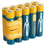 Artikelbild 1 für 10 ANSMANN Batterien X-POWER Micro AAA 1,5 V, Artikelnummer 647554
