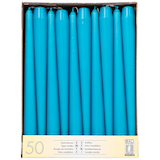 Artikelbild 1 für 50 STARPAK Kerzen türkis, Artikelnummer 683393