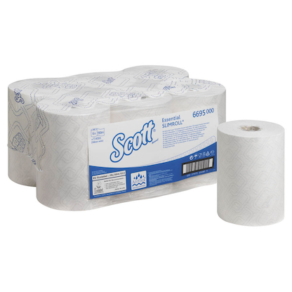 Artikelbild 7 für 6 Scott® Handtuchrollen ESSENTIAL SLIMROLL® 1-lagig weiß, Artikelnummer 428023